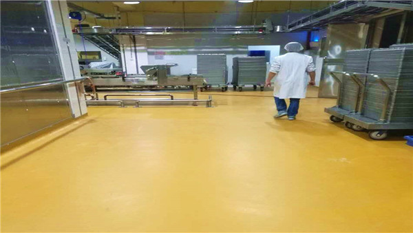 水性聚氨酯砂浆地坪防滑耐高温的性能俘获水饺加工厂