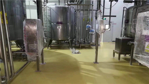 水性聚氨酯砂浆地坪防滑耐高温的性能俘获水饺加工厂
